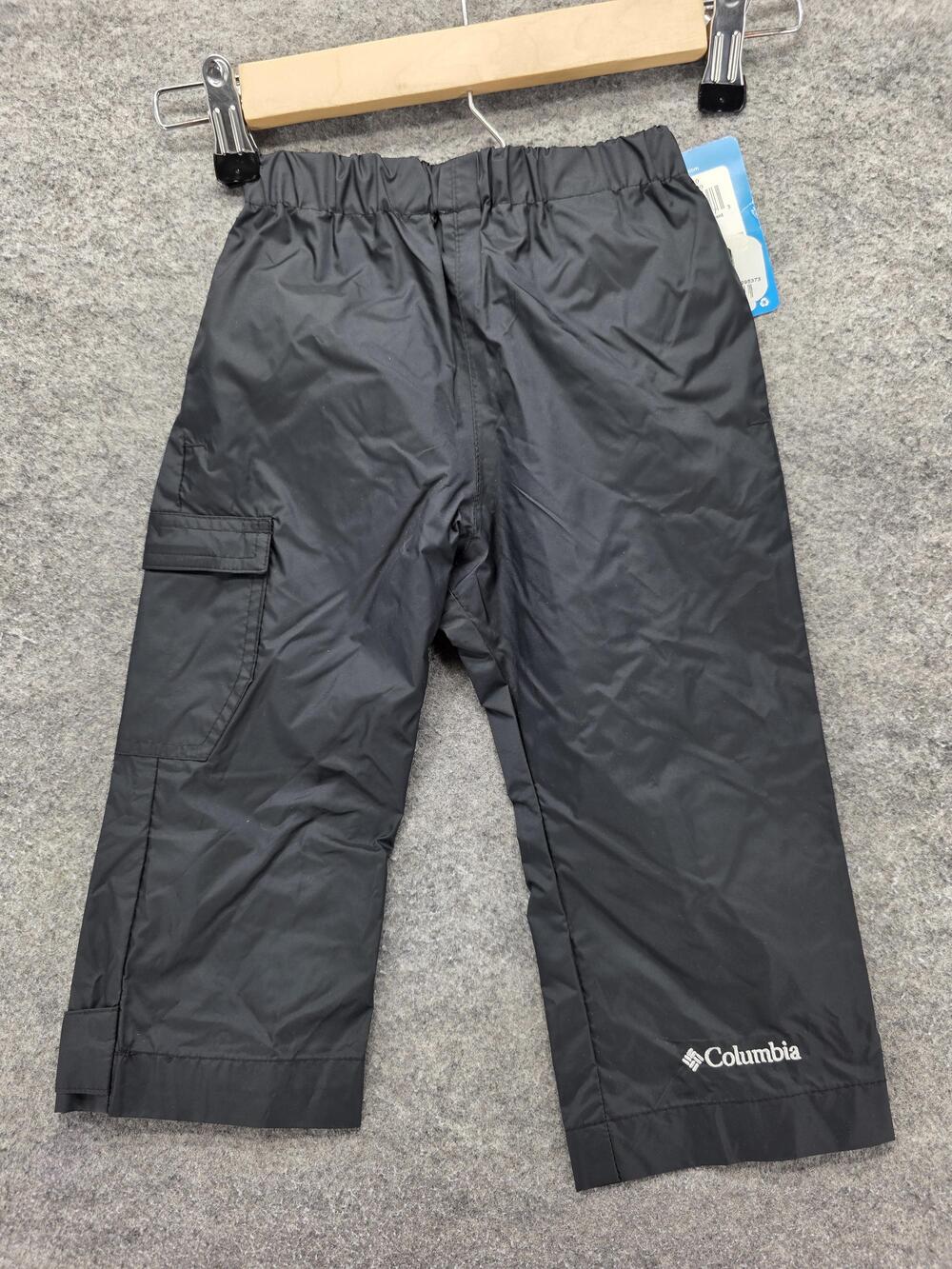Columbia Pants Boys 2T Black Waterproof Cypress Brook II Rain Pull On Play